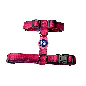 Peitoral H para Cachorros Shudog - Aloha Rosa