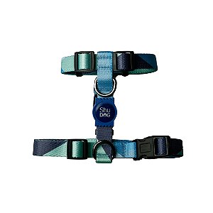 Peitoral H para Cachorros Shudog - Square Azul