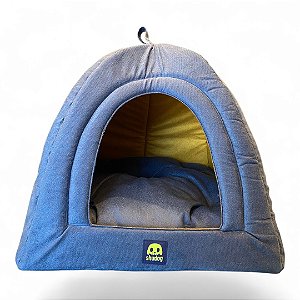 Cabana e Cama ShuDog 2 em 1, para Cães e Gatos