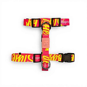 Peitoral H para Cachorros Shudog - Style Rosa