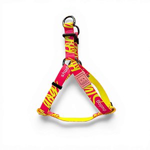 Peitoral Americano para Cachorros - Style Rosa