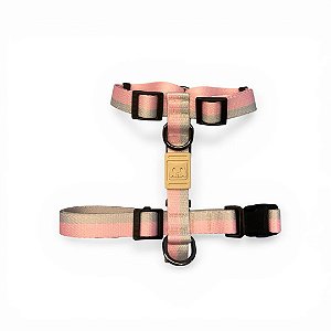 Peitoral H para Cachorros Shudog - Aloha Rosa Bebê