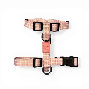 Peitoral H para cachorros Shudog - Flip Rosa Bebê