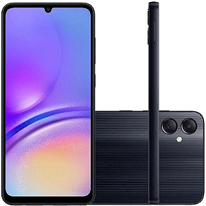 Smartphone Samsung Galaxy A05 128GB 4G Wi-Fi Tela 6.7" Dual Chip 4GB RAM Câmera Dupla + Selfie 8MP - Preto
