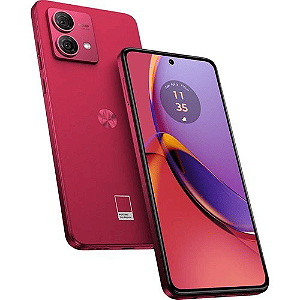 Smartphone Moto G84 256GB 5G Wi-Fi Tela 6.55'' 8GB de RAM Câmera Traseira de 50MP + 2MP + QVGA - Viva Magenta - Vegan Leather