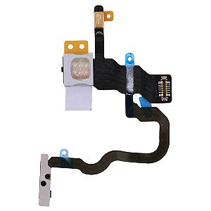 Flex Flat Botão Power E Flash Compatível iPhone X