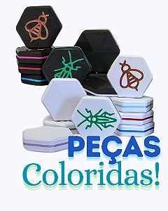 Hive Colony COLORIDO jogo de tabuleiro completo com 4 expansões