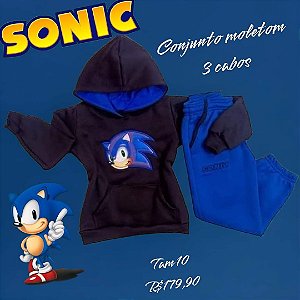 Conjunto moletom 3 cabos Sonic Tam 10