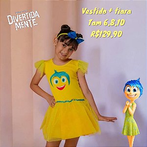 Fantasia divertidamente alegria Tam 6,8,10