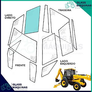 VIDRO JANELA DIREITA JCB 3C 82780375