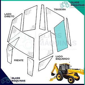 VIDRO JANELA ESQUERDA JCB 3C 82780374
