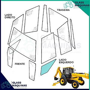 VIDRO INFERIOR PORTA ESQUERDA JCB 3C 82780369