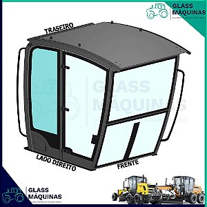 VIDRO LATERAL TRASEIRO DIREITO NEW HOLLAND RG170B CASE 845B Mod. Novo 87753545