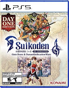 Suikoden I & II HD Remaster Gate Rune and Dunan Unification Wars Day One Edition PS5 Midia Fisica