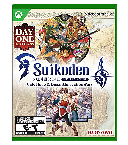 Suikoden I & II HD Remaster Gate Rune and Dunan Unification Wars Day One Edition Xbox Series X Midia Fisica