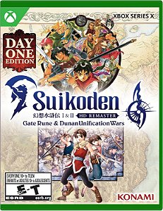 Suikoden I & II HD Remaster Gate Rune and Dunan Unification Wars Day One Edition Xbox Series X Midia Fisica