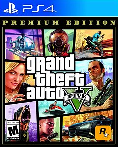 Grand Theft Auto V Premium Online Edition - GTA 5 PS4 Midia Fisica