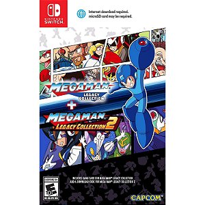 Mega Man Legacy Collection 1+2 Switch Midia Fisica