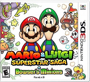 Mario E Luigi Superstar Saga + Bowsers Minions 3DS Midia Fisica