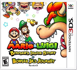 Mario e Luigi Bowsers Inside Story + Bowser Jrs Journey 3DS Midia Fisica