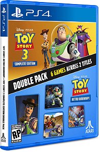Toy Story Retro Roundup! + Toy Story 3 Complete Edition Double Pack PS4 Midia Fisica - PRE-VENDA