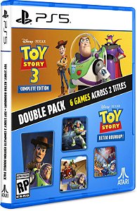 Toy Story Retro Roundup! + Toy Story 3 Complete Edition Double Pack PS5 Midia Fisica - PRE-VENDA