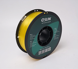 Filamento eSUN PLA Glass Amarelo Limão 1KG 1.75MM