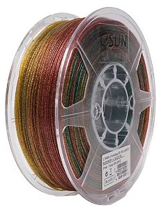 Filamento Pla Glitter Arco Iris 1kg 1.75mm Esun