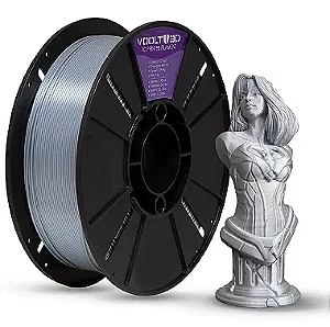 Filamento Voolt PLA Alumínio V-Silk 1kg