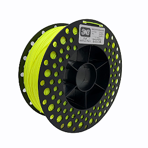Filamento PLA 3N3 1.75mm 1KG Amarelo Fluo
