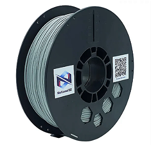 Filamento National Pla Max High Speed Cinza Claro 1kg 1,75mm