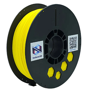 Filamento National PLA Max High Speed Amarelo 1kg 1,75mm