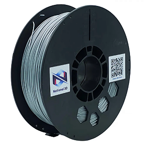 Filamento National PLA Max High Speed Prata Metalico 1kg 1,75mm