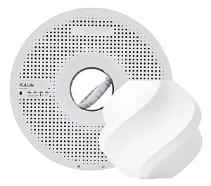 FILAMENTO BAMBU PLA LITE BRANCO COM CARRETEL REUTILIZAVEL