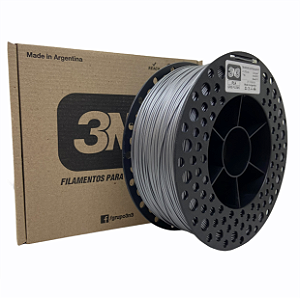 Filamento PLA 3N3 1.75mm 1KG Cinza Claro