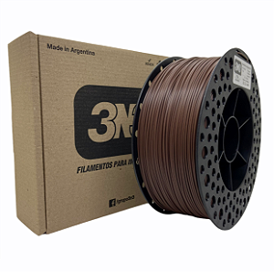 Filamento PLA 3N3 1.75mm 1KG Marrom Ebano