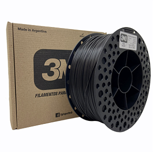 Filamento PLA 3N3 1.75mm 1KG Preto