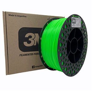 Filamento PLA 3N3 1.75mm 1KG Verde Fluo