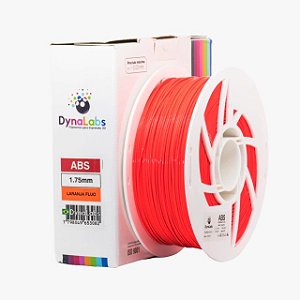 Filamento ABS DynaLabs 1.75mm 1Kg Laranja Fluo