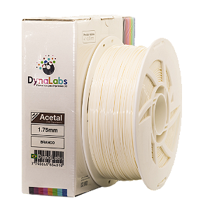 Filamento Acetal-POM DynaLabs 1.75mm 1Kg Branco
