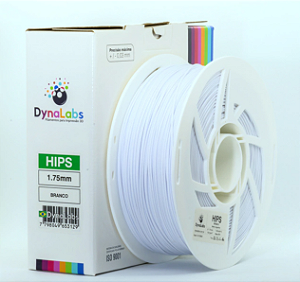 Filamento HIPS DynaLabs 1.75mm 1Kg Branco