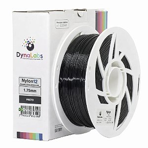 Filamento Nylon12 DynaLabs 1.75mm 1Kg Preto