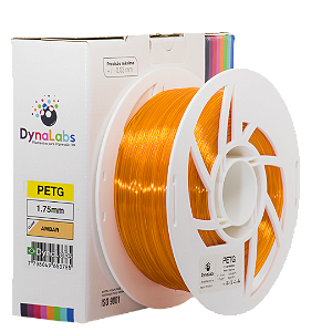 Filamento PETG DynaLabs 1.75mm 1Kg Ambar Clear
