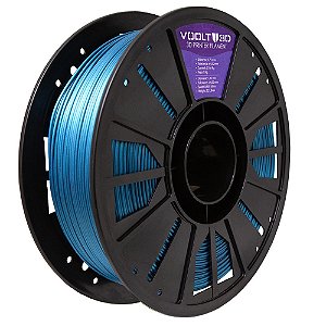 Filamento Voolt PLA Azul Metalizado V-Silk 1kg