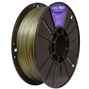 Filamento Voolt PLA Duo Color Dourado e Preto V-Silk - 1kg
