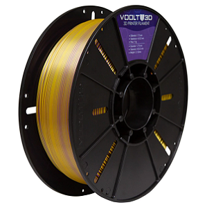 Filamento Voolt PLA Duo Color Dourado e Roxo V-Silk - 1kg