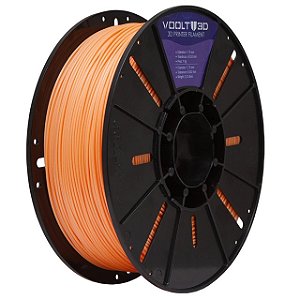 Filamento Voolt PLA Laranja Macaron Velvet 1kg