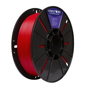 Filamento Voolt Pla Vermelho Velvet 1kg
