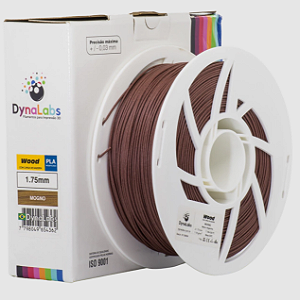 Filamento PLA WOOD DynaLabs 1.75mm 1Kg Mogno