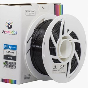 Filamento PLA DynaLabs 1.75mm 1Kg Preto
